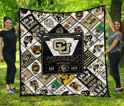 NC Colorado Buffaloes Blanket And Quilt Gift For Fans 2607b1