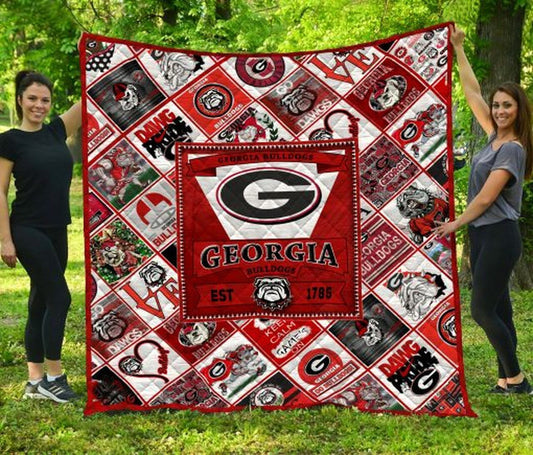 NC Bulldogs Blanket And Quilt Gift For Fans 2607Bull3