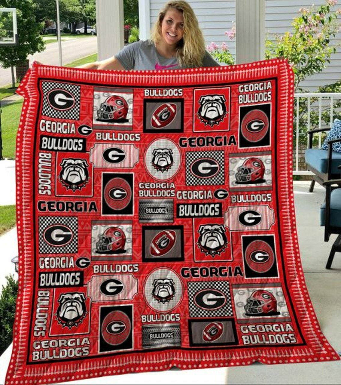 NC Bulldogs Blanket And Quilt Gift For Fans 2607Bull15