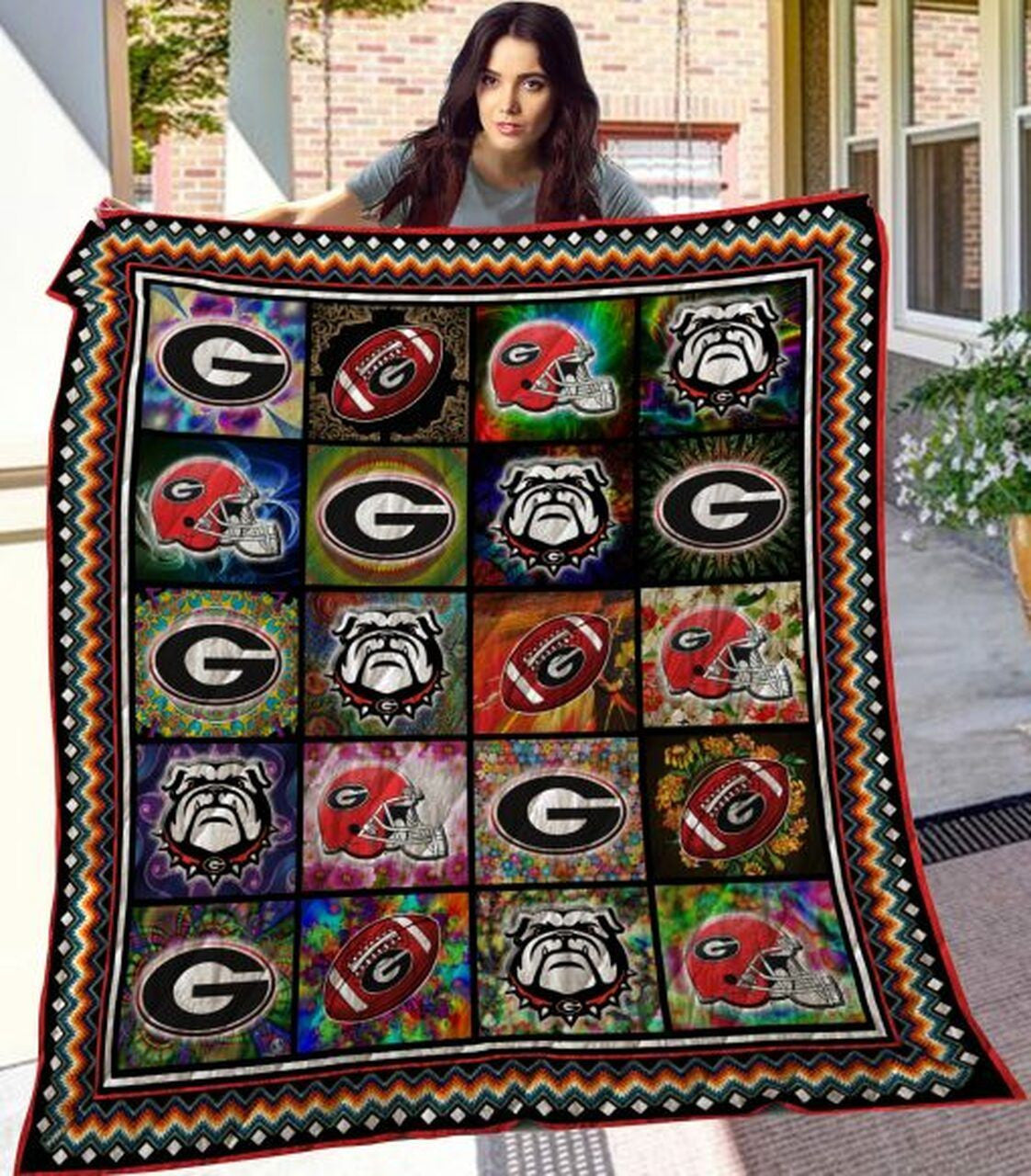 NC Bulldogs Blanket And Quilt Gift For Fans 2607Bull12