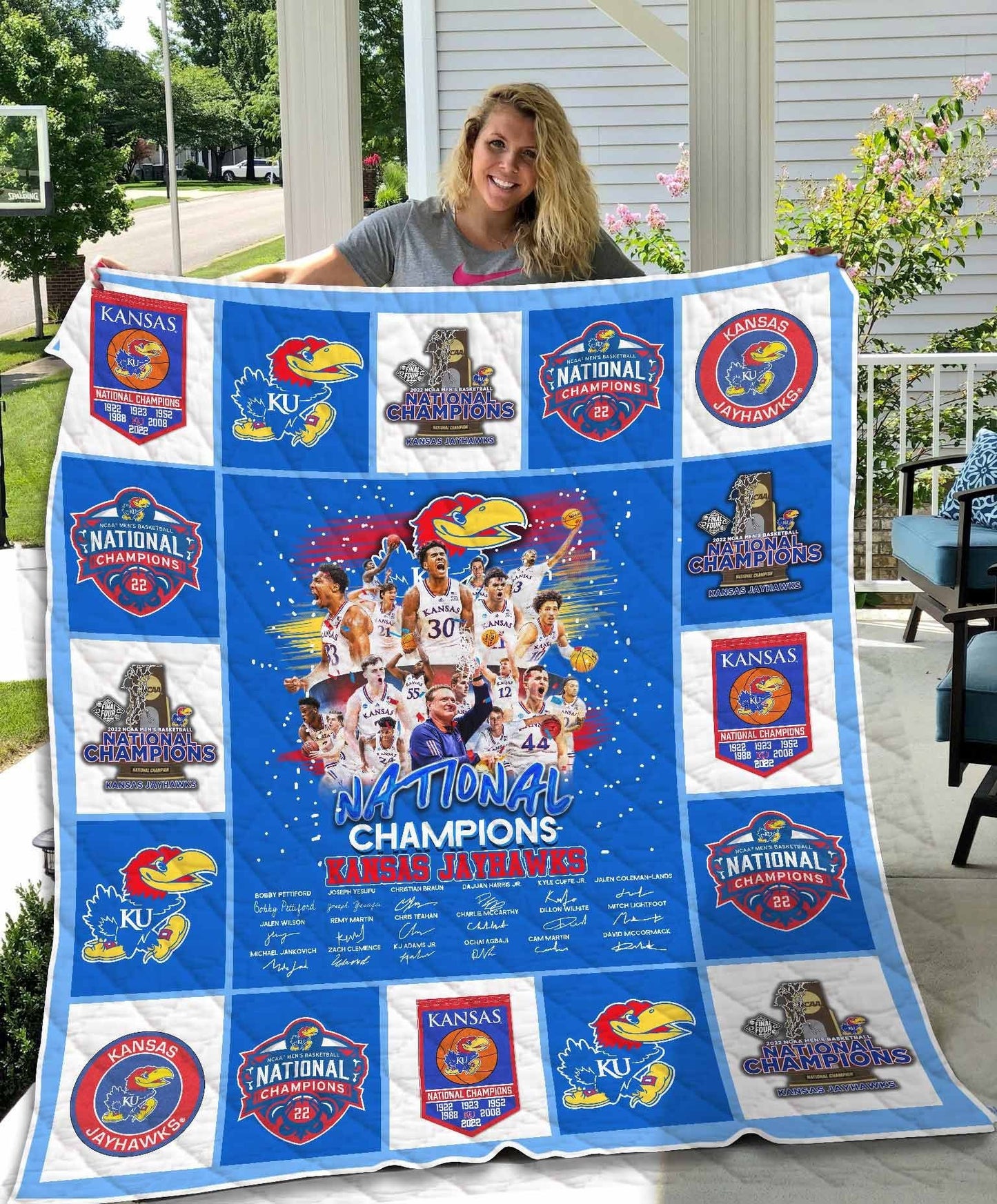 Kansas Jayhawks Blanket Gift For Fans