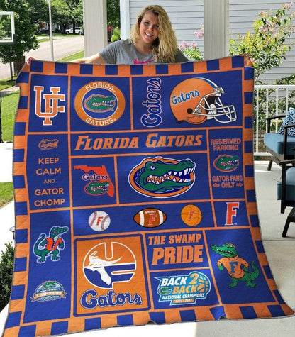 NC Florida Gators Blanket And Quilt Gift For Fans