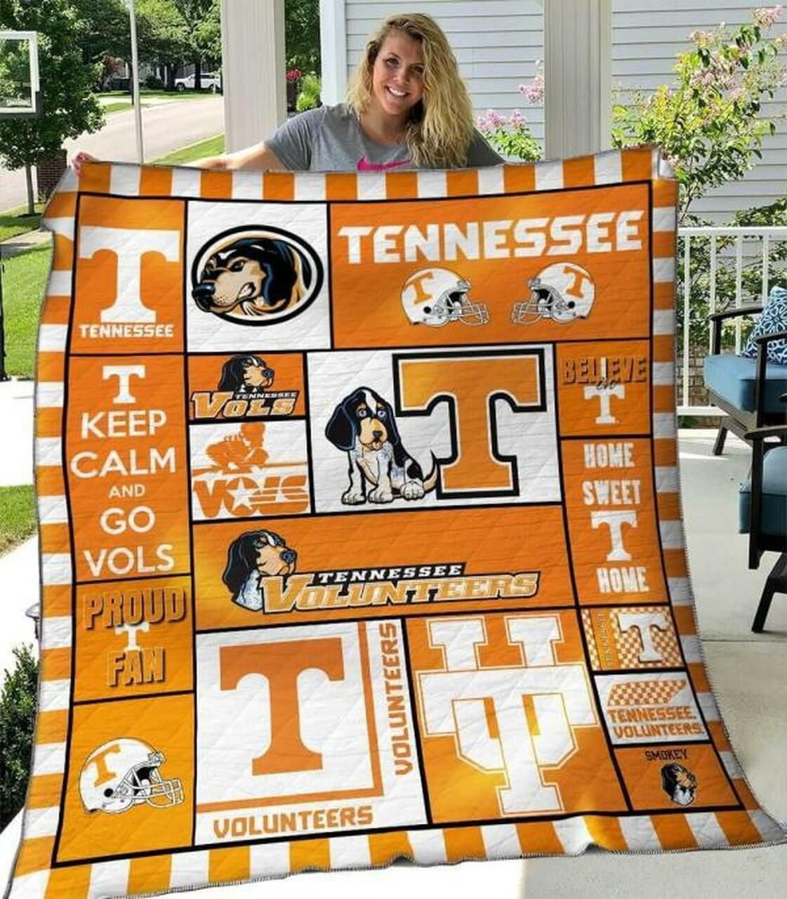 NC Tennessee Volunteers Blanket And Quilt Gift For Fans