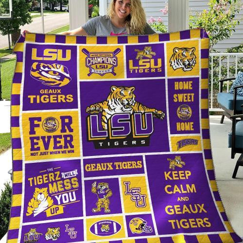 NC Lsu Tigers Blanket And Quilt Gift For Fans