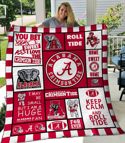 NC Alabama Crimson Blanket And Quilt Gift For Fans