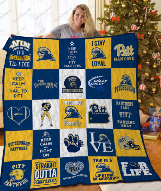 NC Pittsburgh Panthers Blanket And Quilt Gift For Fans