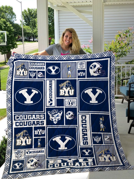 NC BYU Cougars Blanket And Quilt Gift For Fans