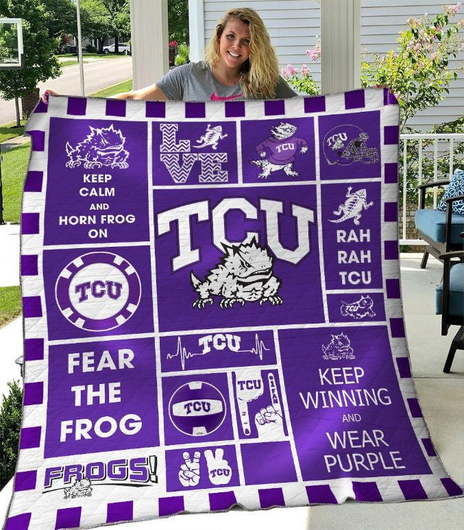 NC TCU Horned Frogs Blanket And Quilt Gift For Fans