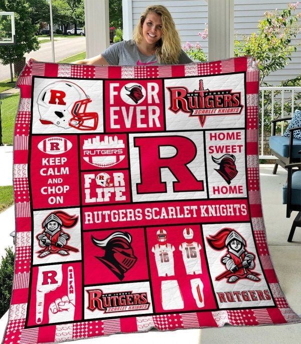 NC Rutgers Scarlet Knights Blanket And Quilt Gift For Fans