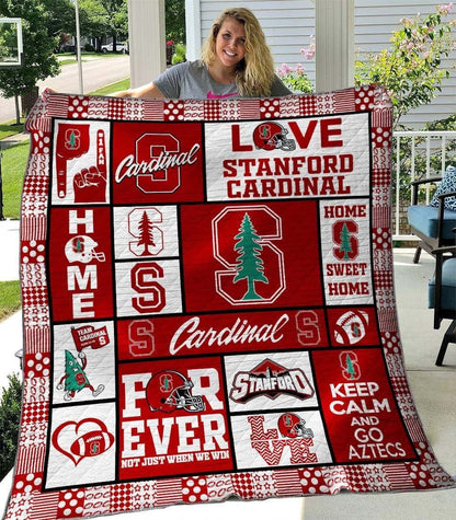 NC Stanford Cardinal Blanket And Quilt Gift For Fans