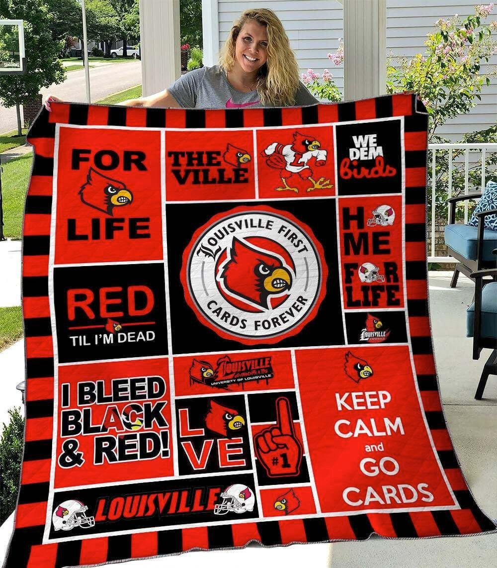 NC Louisville Cardinals Blanket And Quilt Gift For Fans