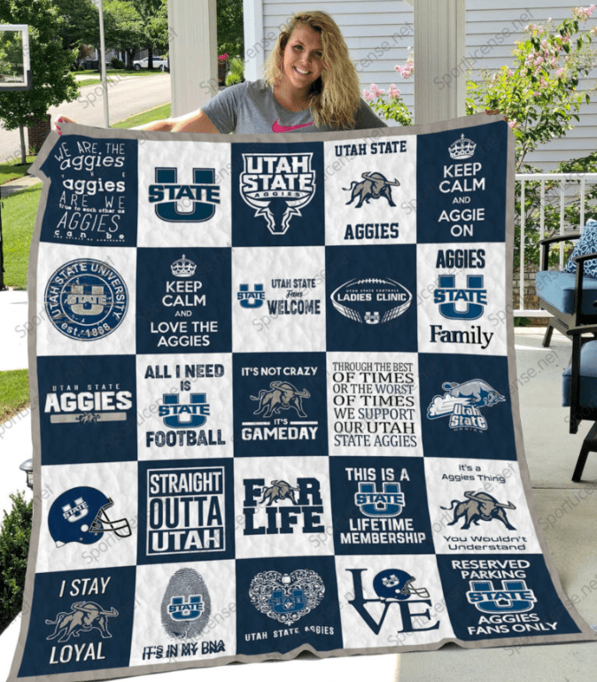 NC Utah State Aggies Blanket And Quilt Gift For Fans