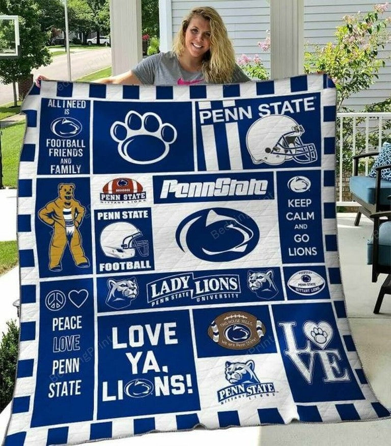 NC Penn State Nittany Lions Blanket And Quilt Gift For Fans