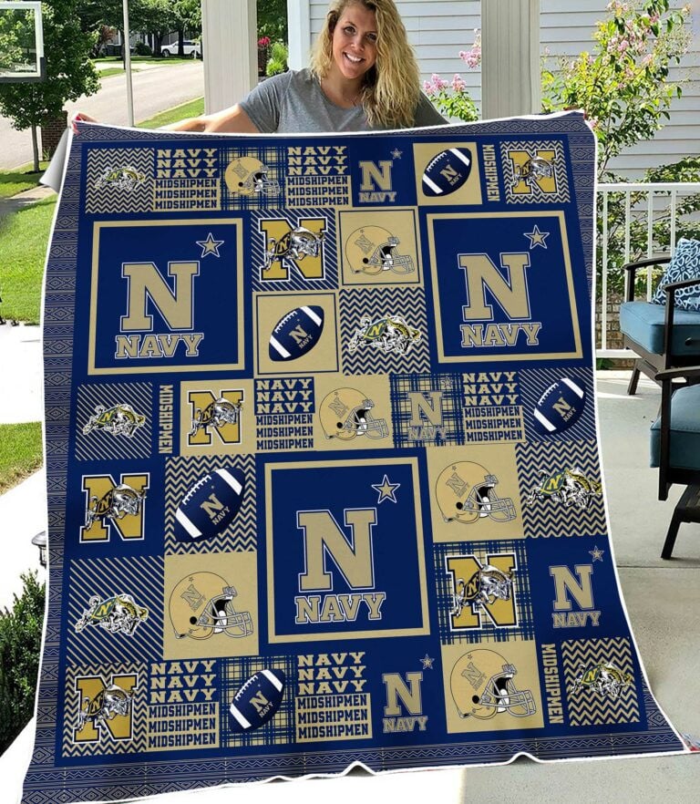 NC Navy Midshipmen Blanket And Quilt Gift For Fans