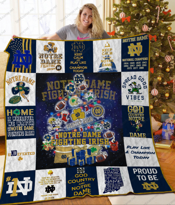 NC Notre Dame Fighting Irish Blanket And Quilt Gift For Fans