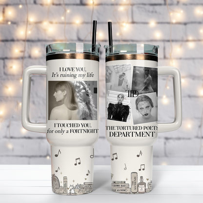 TTPD 40Oz Swiftie Tumbler TLA04 - The Tortured Poets Department