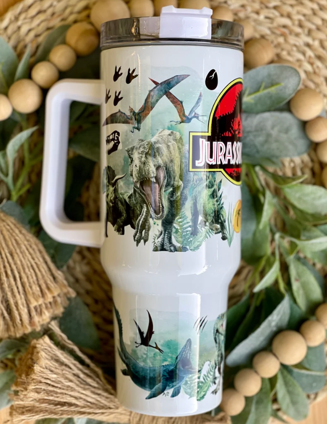 Jurassic Dinosaurs Printed 40oz Tumbler- 406TTTB043