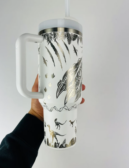 Jurassic Park Dinosaurs Engraved 40 Oz Tumbler- 406TTTB042