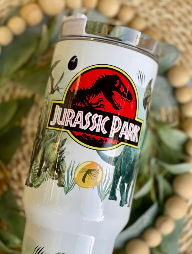 Jurassic Dinosaurs Printed 40oz Tumbler- 406TTTB043