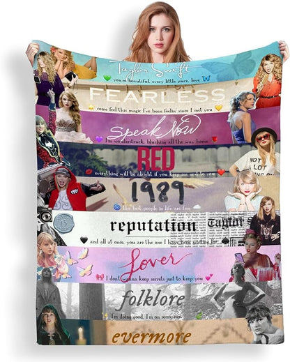 Swifties Inspired Blanket Quilt | Taylor Fans Gift | Taylor Room Decor | Swifties Gifts 1705TLB16