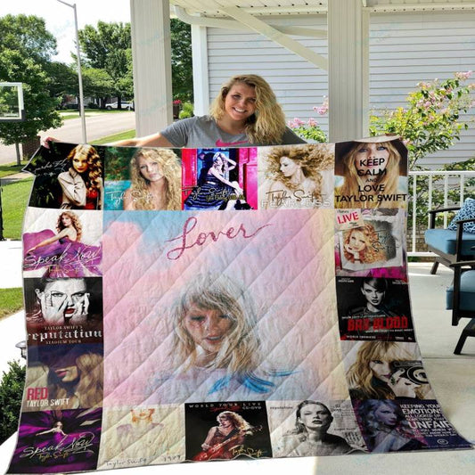 Swifties Inspired Blanket Quilt | Taylor Fans Gift | Taylor Room Decor | Swifties Gifts 1705TLB25