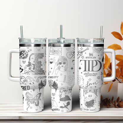 All 11 of Swift's Eras - 40oz Swiftie Tumbler TLA07