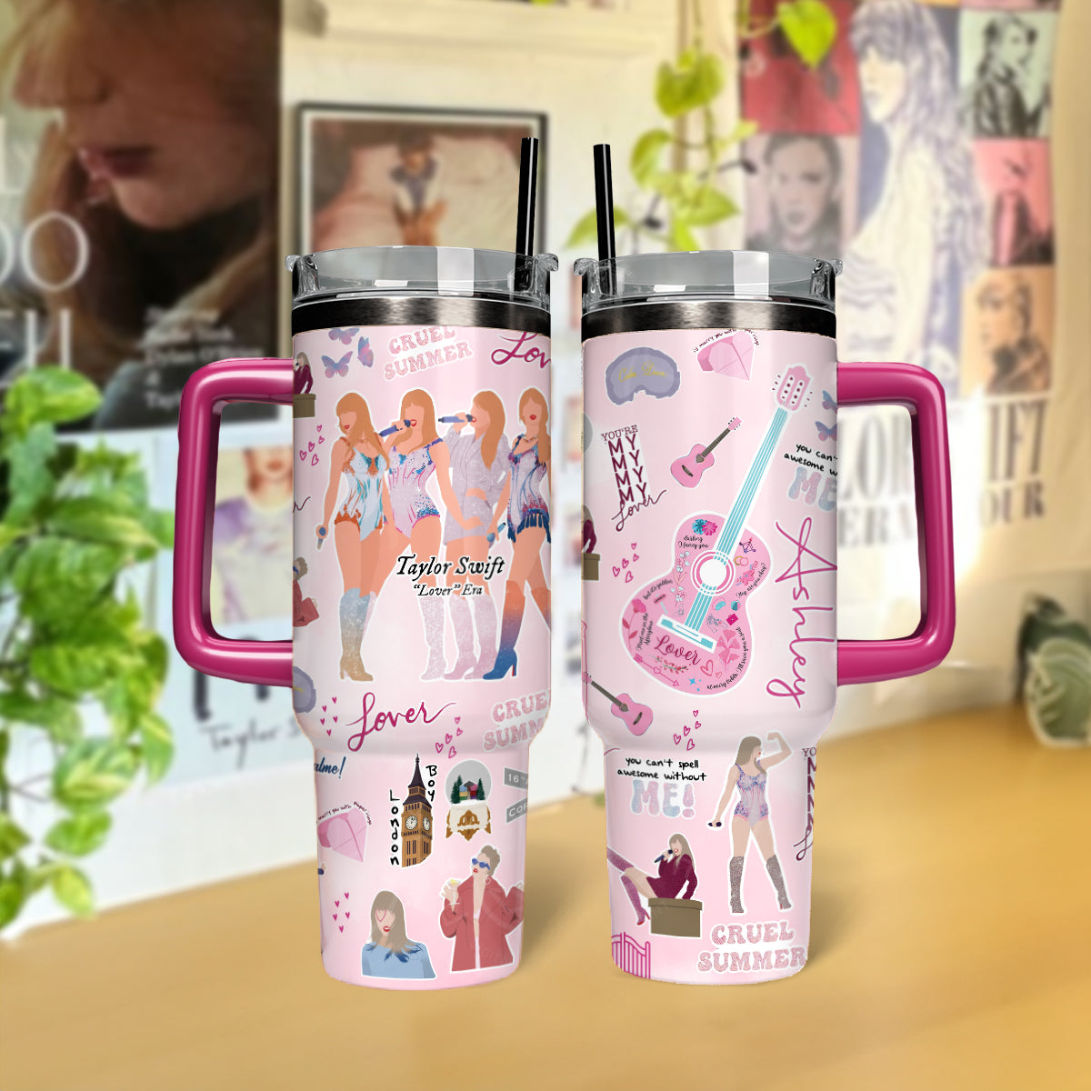 TS Lover Album Custom Name Tumbler- 406TTHNTB068