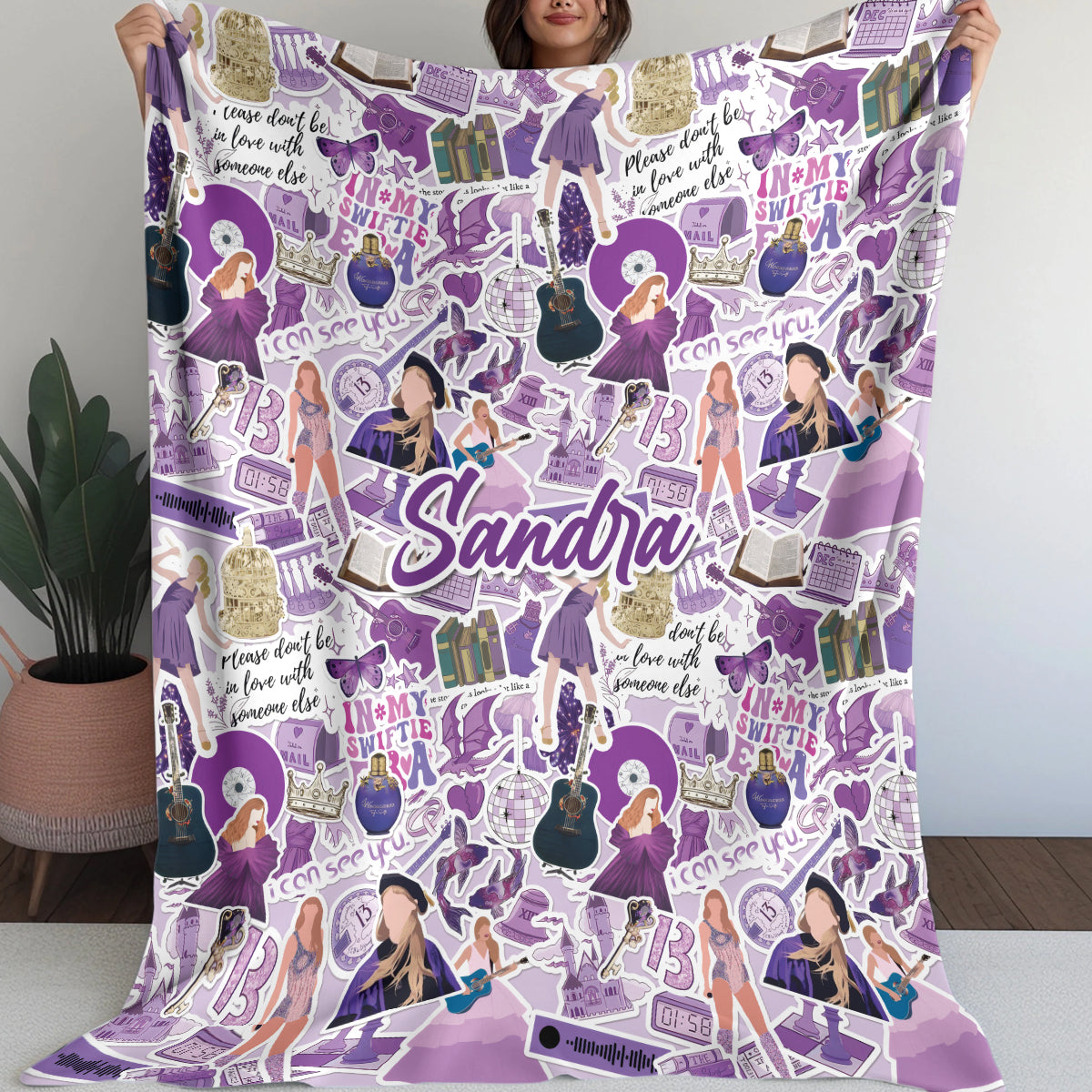 Personalized TS, Taylor Swift Fan - Taylor Swift Blanket 407HLHNBL042