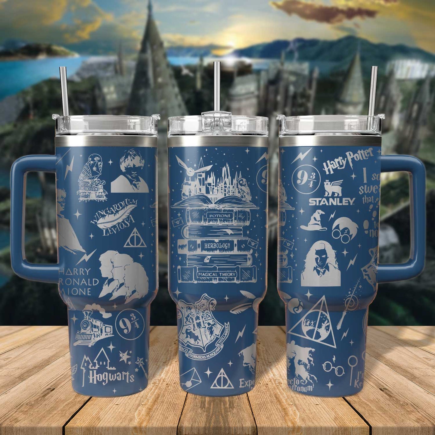 HP Gift For Fans Wizarding School Engraved Tumbler- 407TTTLTB003