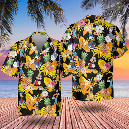 Mouse and Friends Summer Hawaiian Shirt- 406TTHNHS114