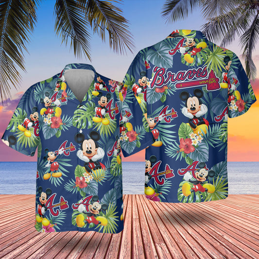 Braves Mickey Hawaiian Shirt Summer Shirt- 406TTHNHS118