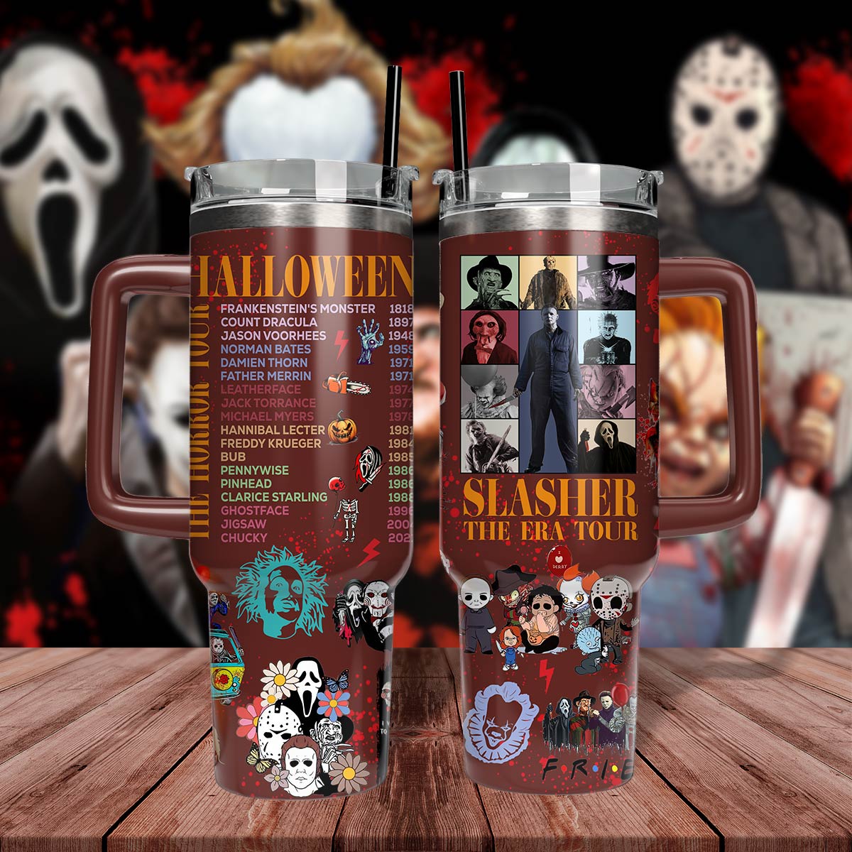 Horror Characters Eras Tour 40oz Tumbler- 406TTTLTB075