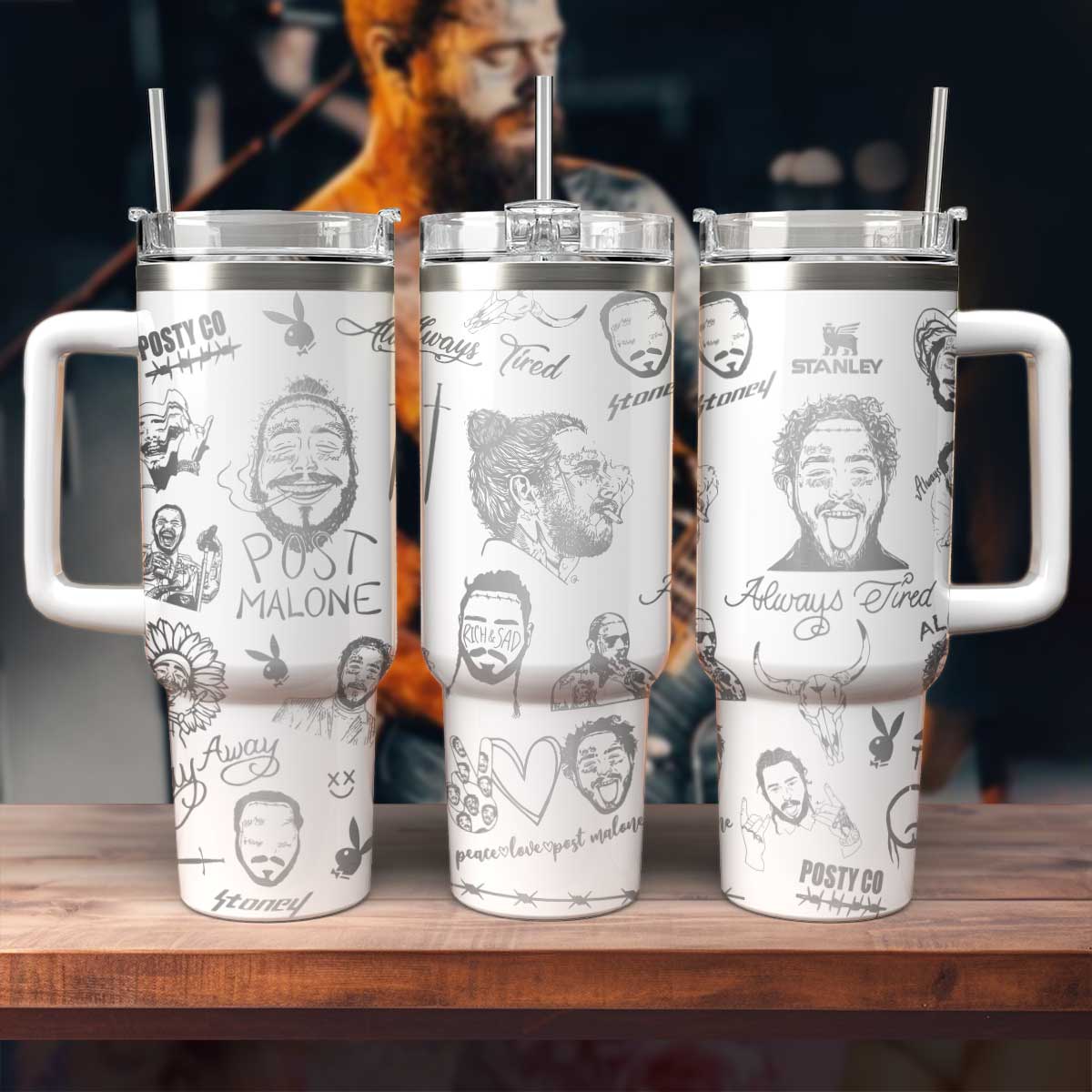 Tumbler Engraved Post Malone- 406TTHNTB03