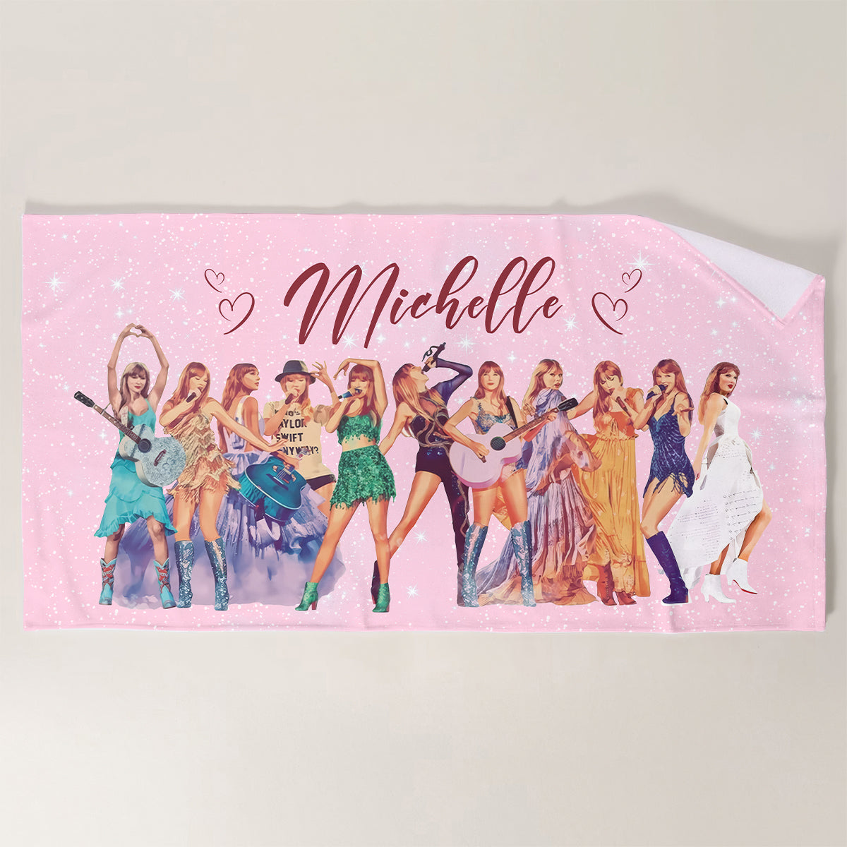 Swiftie Tour Inspired Custom Name Beach Towel- 406TTHNBT117