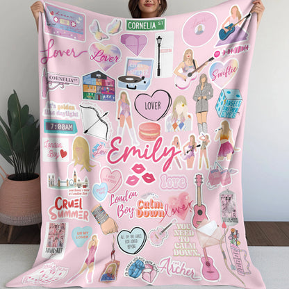 Custom Name Swifties - Taylor Swift Blanket 407HLHNBL036