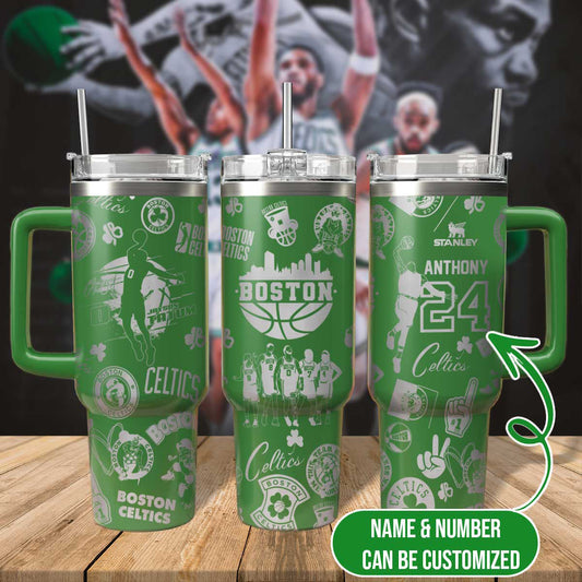 Custom Boston Celtics Engraved 40oz Tumbler- 406TTHNTB033