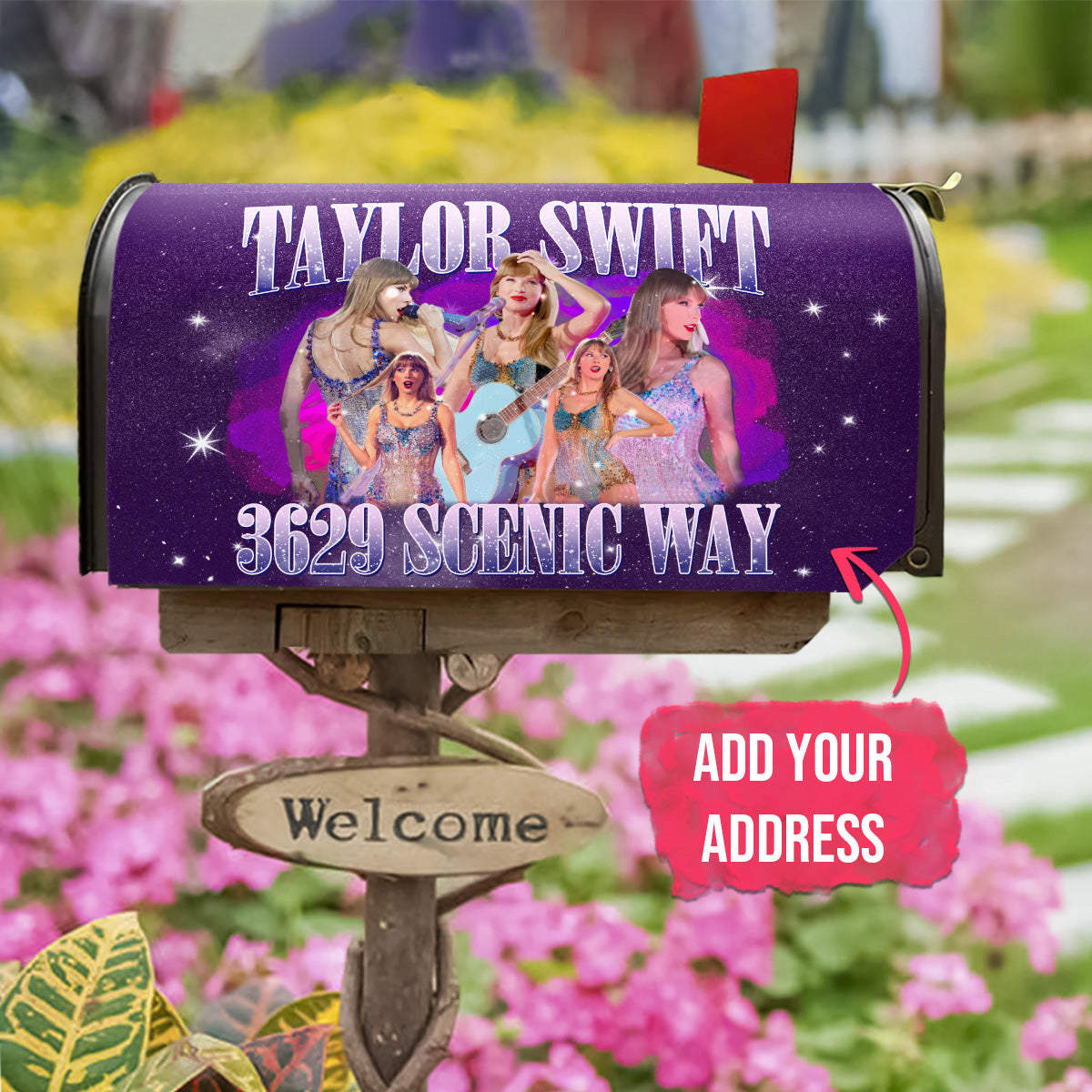 Taylor Swift Era Tour Mailbox Cover- 406TTHNMC136