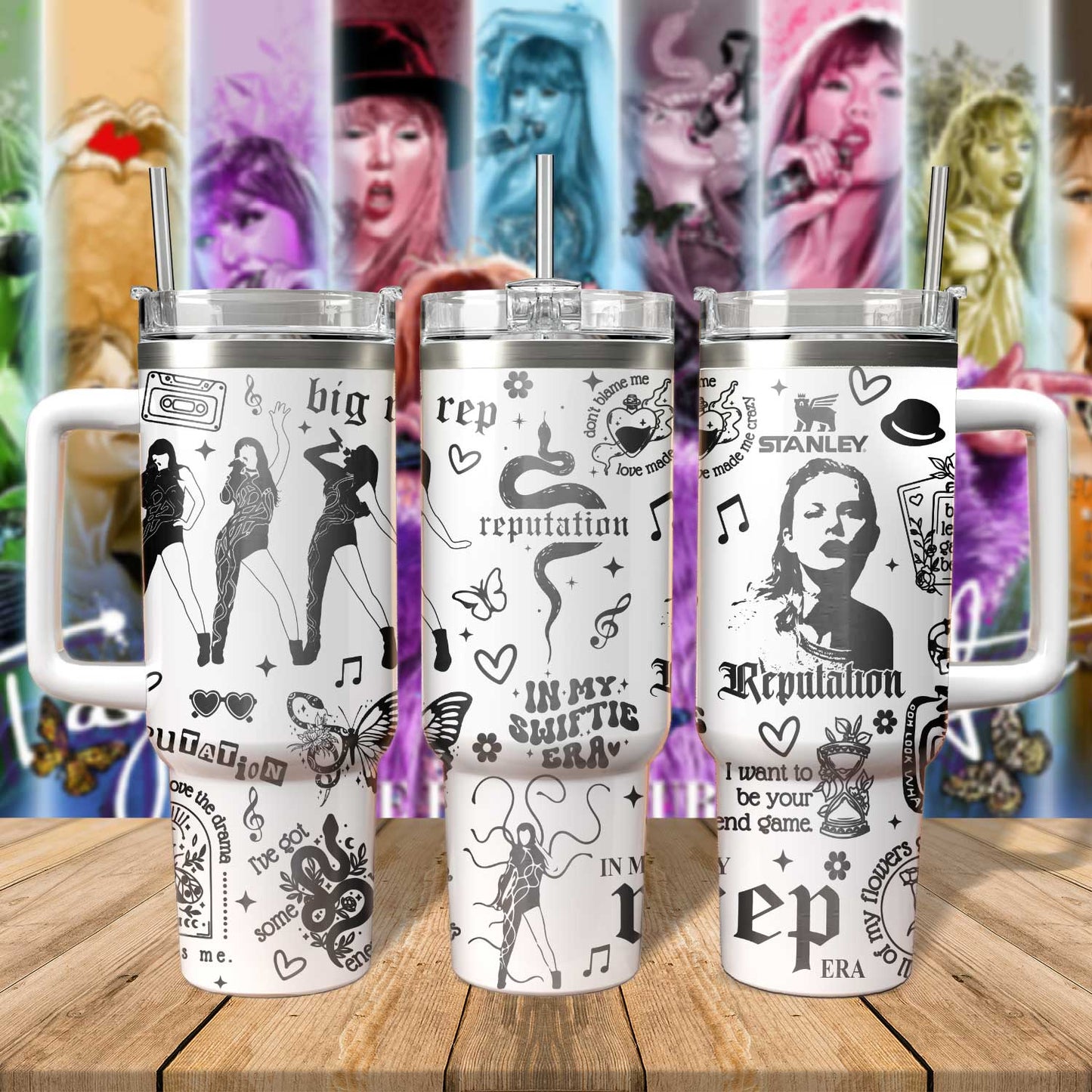 TS Reputation Album 40oz Engraved Tumbler- 406TTTLTB074