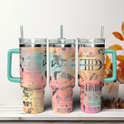 TS TTPD Swift Album Engraved Tumbler - 406TTHNTB066