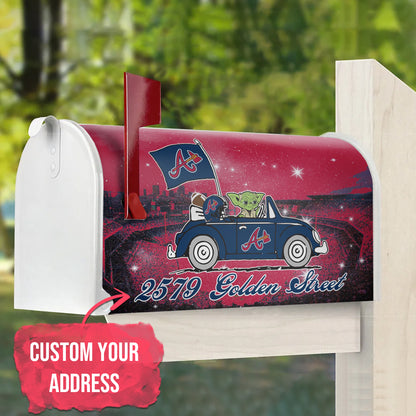 Braves Logo And Map Mailbox Cover- 406TTHNMC110