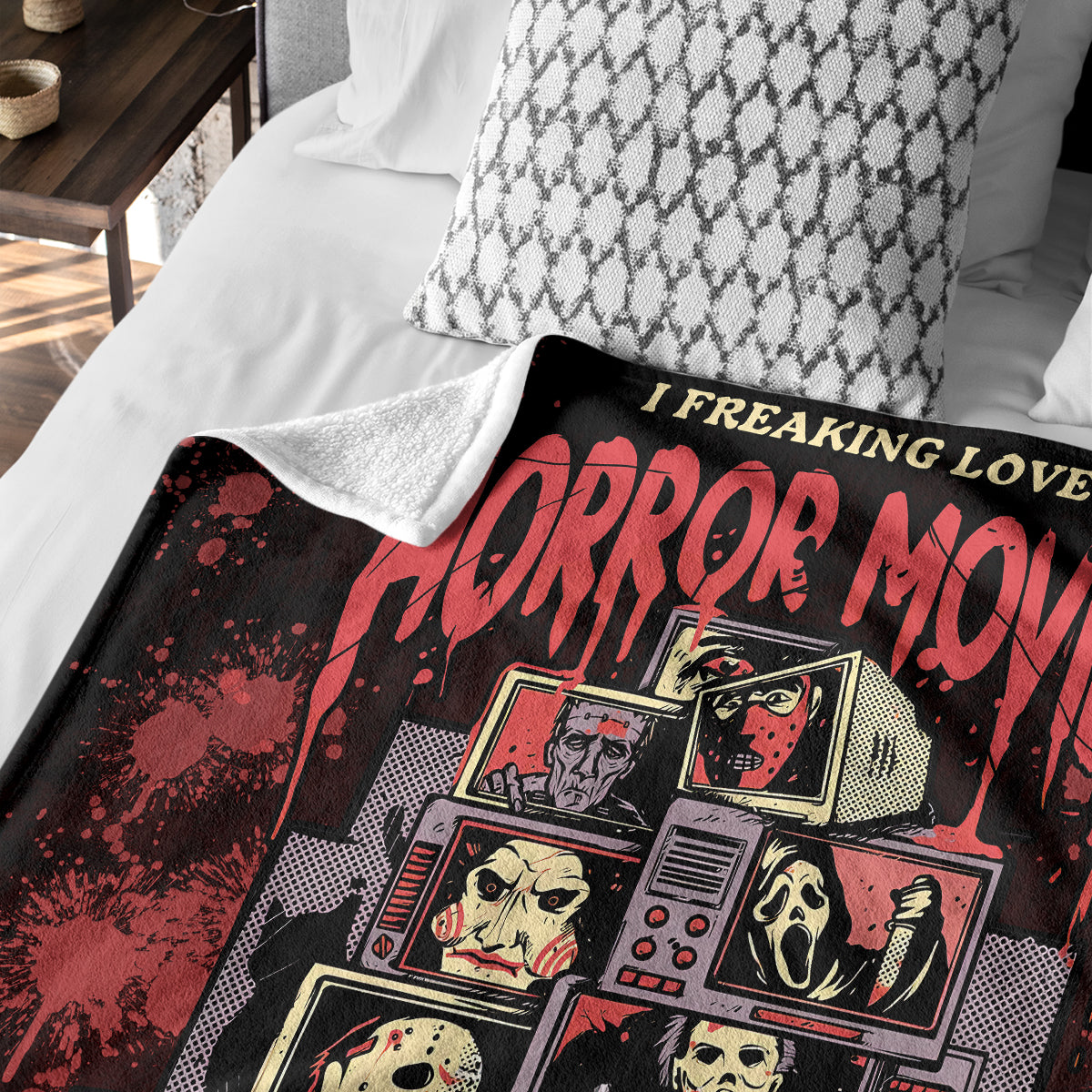 Custom Name Horror Movies Blanket - 407HLHNBL065