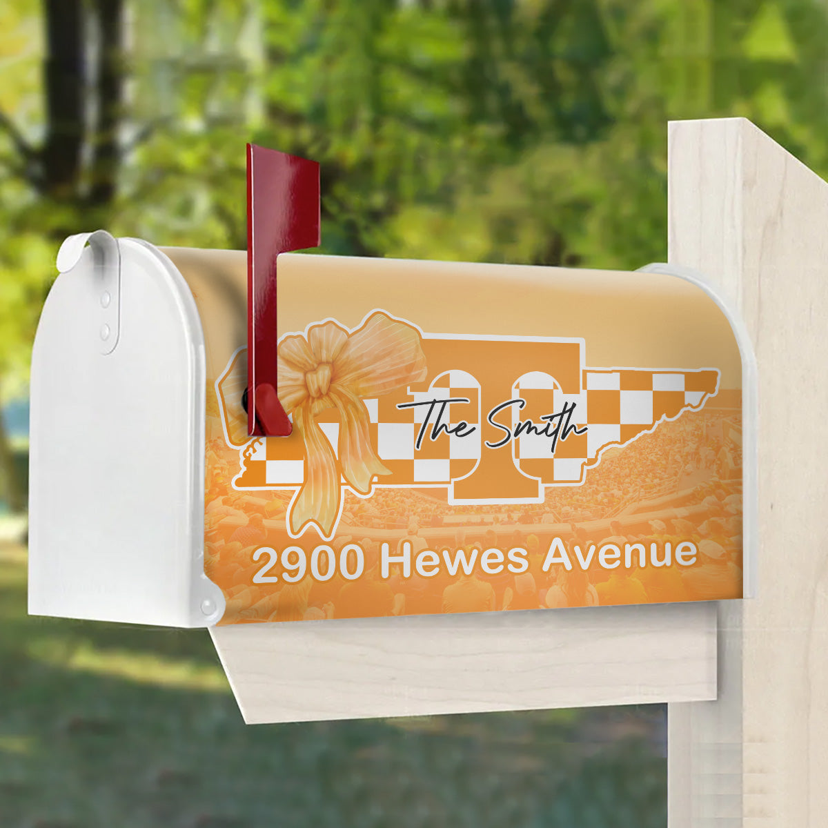 Tennessee Coquette Football Mailbox Cover- 406TTHNMC149