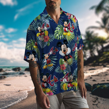 Braves Mickey Hawaiian Shirt Summer Shirt- 406TTHNHS118