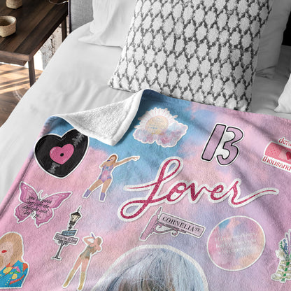 Pink Taylor Swift Lovers Blanket 407HLHNBL055