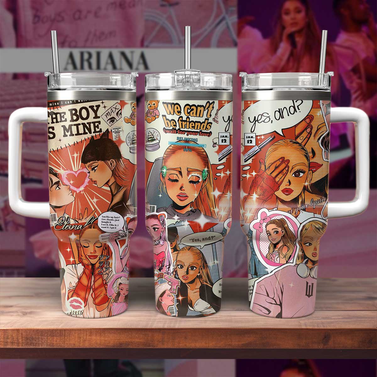 Ariana Grande We Can't Be Friend - 40 oz Tumbler 407HLTLTB025