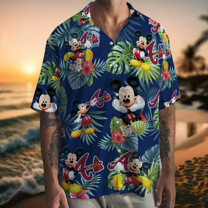 Braves Mickey Hawaiian Shirt Summer Shirt- 406TTHNHS118