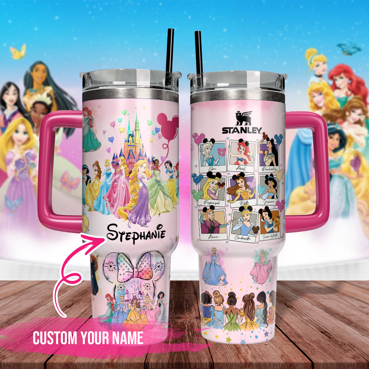 DN Princess Custom Name 40Oz Printed Tumbler - 406TTHNTB104