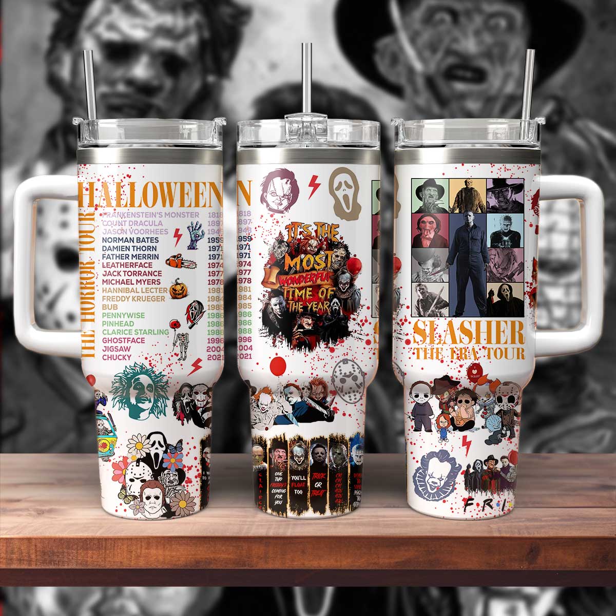 Horror Characters Eras Tour 40oz Tumbler- 406TTTLTB075