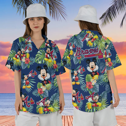 Braves Mickey Hawaiian Shirt Summer Shirt- 406TTHNHS118