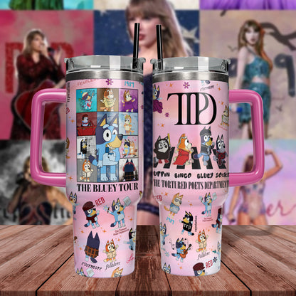 Bluey TTPD (album) - 40oz Swiftie Tumbler 406VTHNTB014